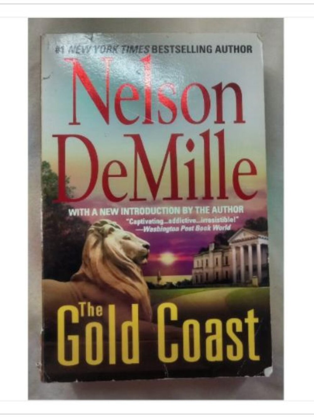 The Gold Coast Nelson DeMille Reissued Paperback Book Vintage Novel Read